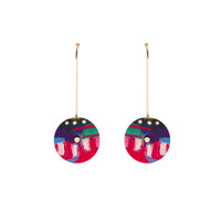 Button Drop Earring