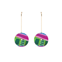 Button Drop Earring