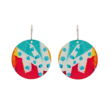Abstract Spot Earring