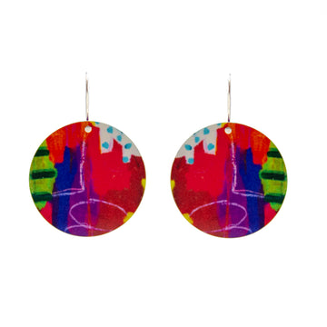 Abstract Rainbow Earring