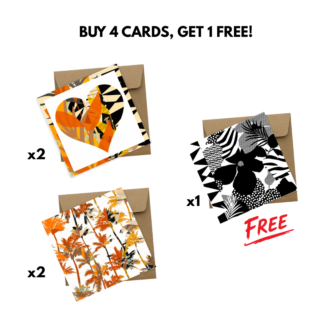 Greeting Cards: The Safari Heart Pack