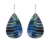 Small Tear Drop Art Earring