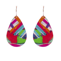 Small Tear Drop Art Earring