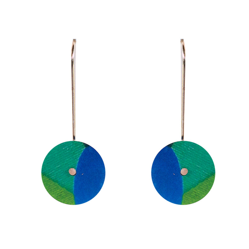 Button Drop Earring