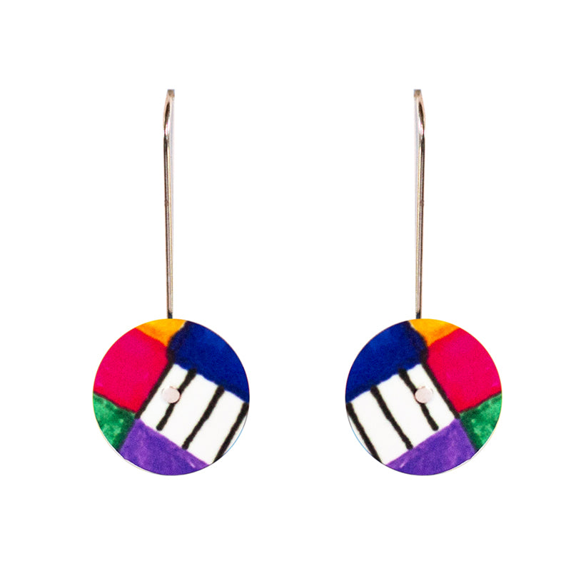 Button Drop Earring