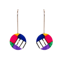 Button Drop Earring