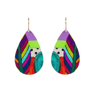 Small Tear Drop Art Earring