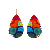 Small Tear Drop Art Earring