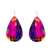 Small Tear Drop Art Earring