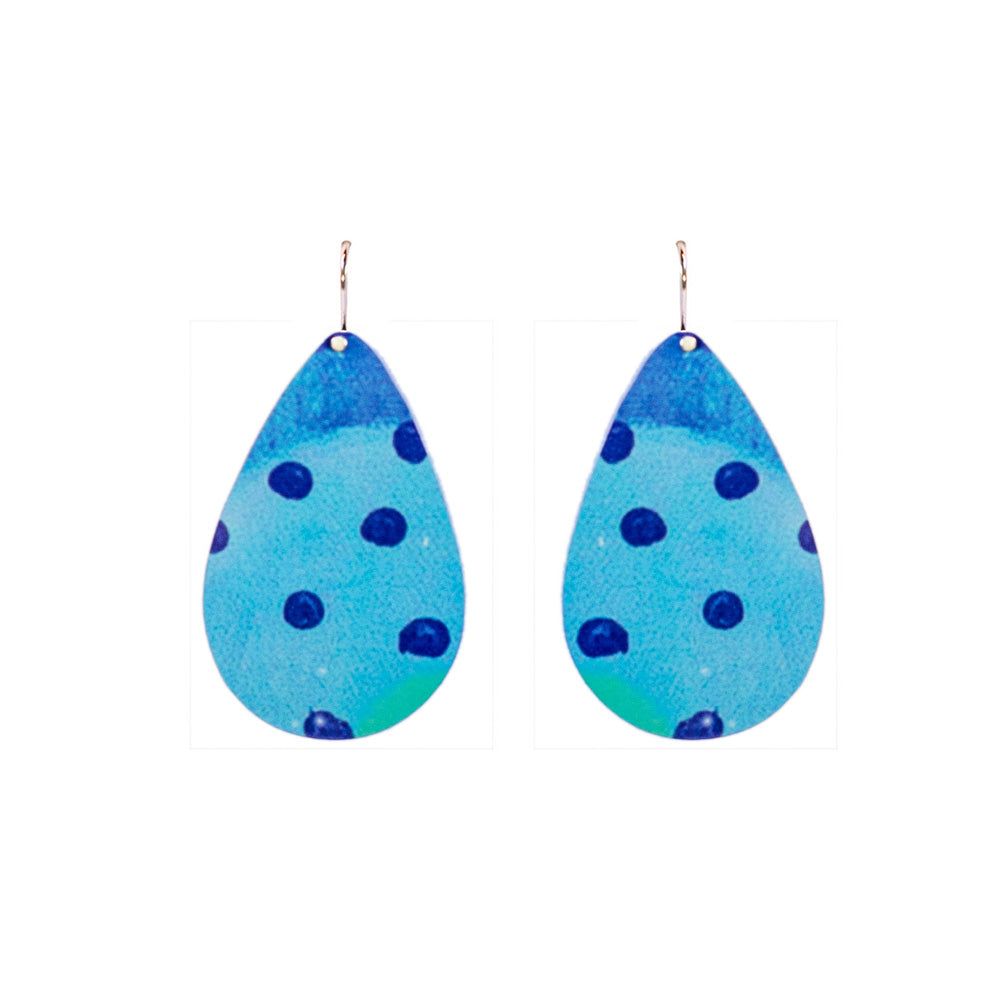 Small Tear Drop Art Earring