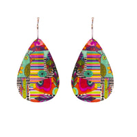 Small Tear Drop Art Earring