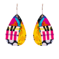 Small Tear Drop Art Earring