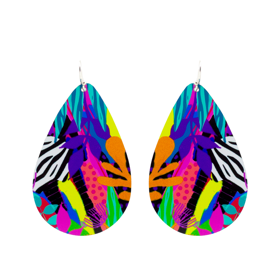 Small Tear Drop Art Earring