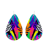 Small Tear Drop Art Earring