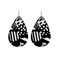 Small Tear Drop Art Earring