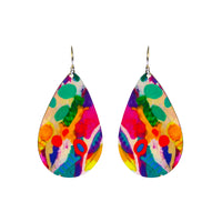 Small Tear Drop Art Earring