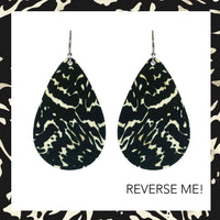 Small Tear Drop Art Earring