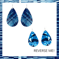 Small Tear Drop Art Earring