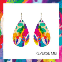 Small Tear Drop Art Earring