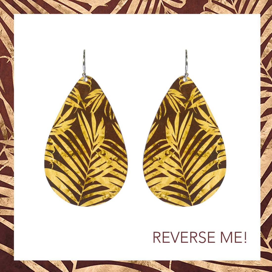 Small Tear Drop Art Earring