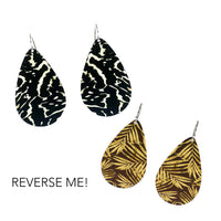 Small Tear Drop Art Earring