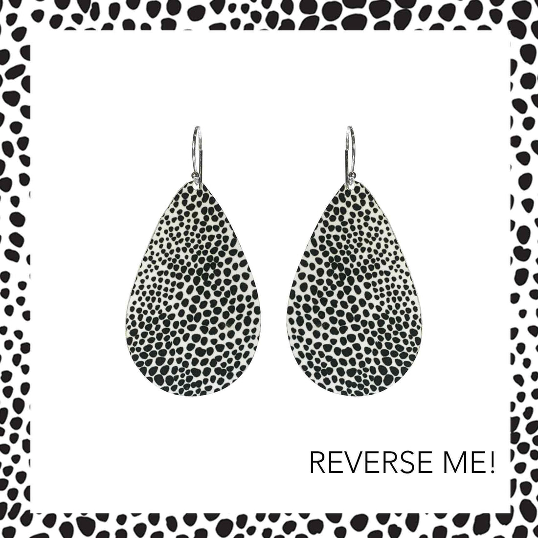 Small Tear Drop Art Earring